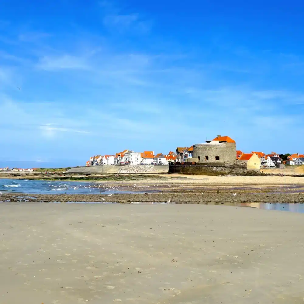 Plage de Fort-Mahon sur la côte de la Somme
