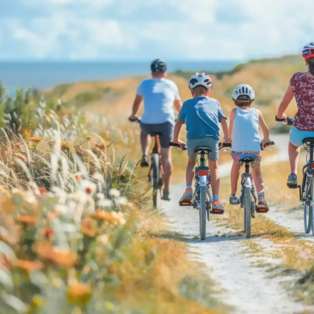activités gratuites en baie de Somme comme les balades à vélo en bord de mer